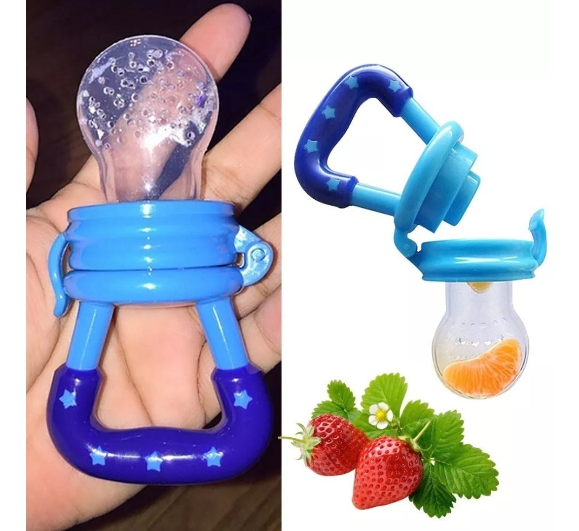 Baby Fruit Pacifier – Fresh Fruit Feeder & Silicone Teething Toy