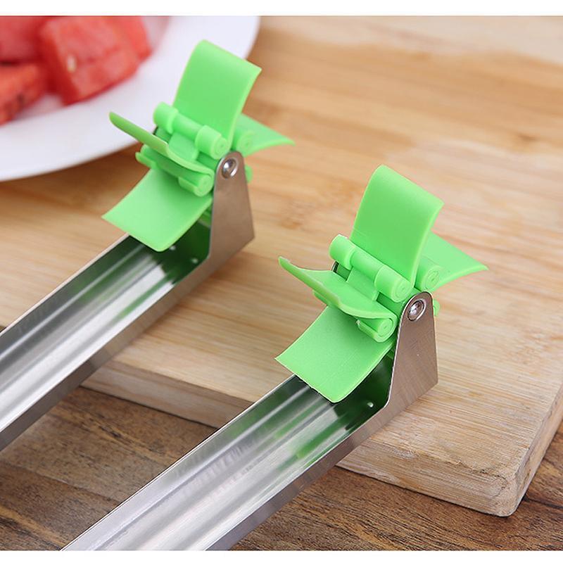 Windmill Watermelon Cube Cutter – Stainless Steel Fruit Slicer & Corer