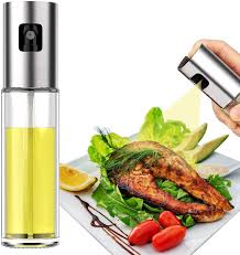 Oil Spray Bottle – 100ml Glass Oil Sprayer for Kitchen | Cooking, BBQ, Baking & Salad (Random Color)