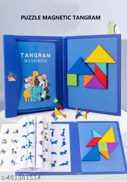 Wooden Tangram Travel Magnetic Puzzle | Educational & Brain-Training Game