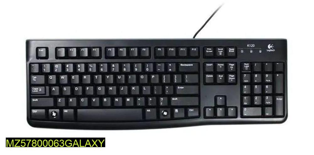 USB Plug-and-Play Wired Keyboard – Comfortable Typing Keyboard for PC & Laptop