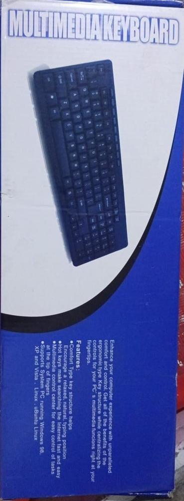USB Plug-and-Play Wired Keyboard โ Comfortable Typing Keyboard for PC & Laptop