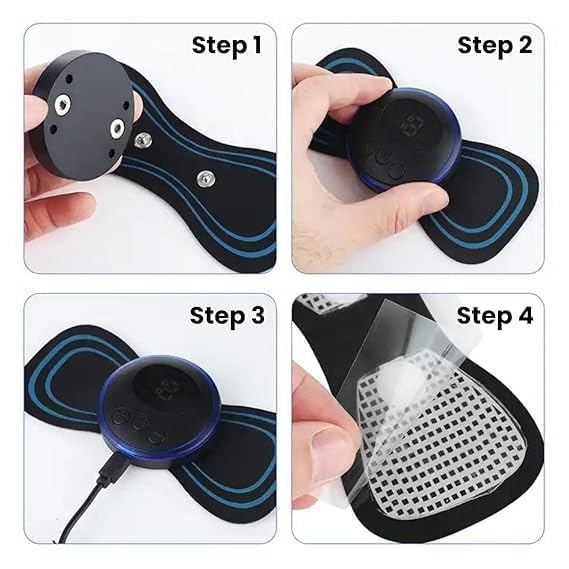 Wireless EMS Mini Body Massager – Rechargeable Muscle Relaxer