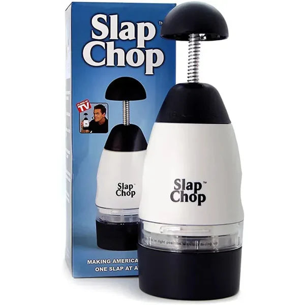 All-in-One Original Slap Chop Slicer – Stainless Steel Blade Vegetable Mini Chopper for Salads