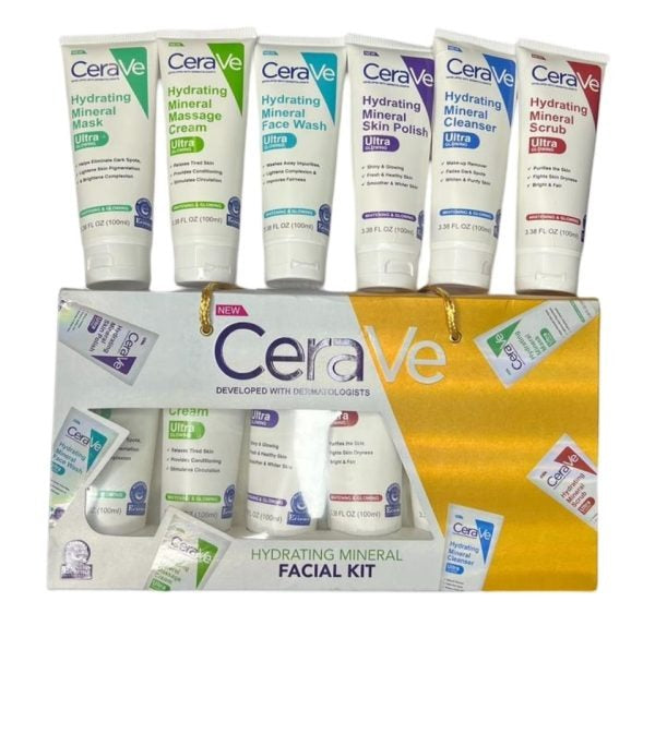 Pack of 06 CeraVe Hydrating Mineral Facial Kit – Best Quality Hydrating Mineral Facial Kit