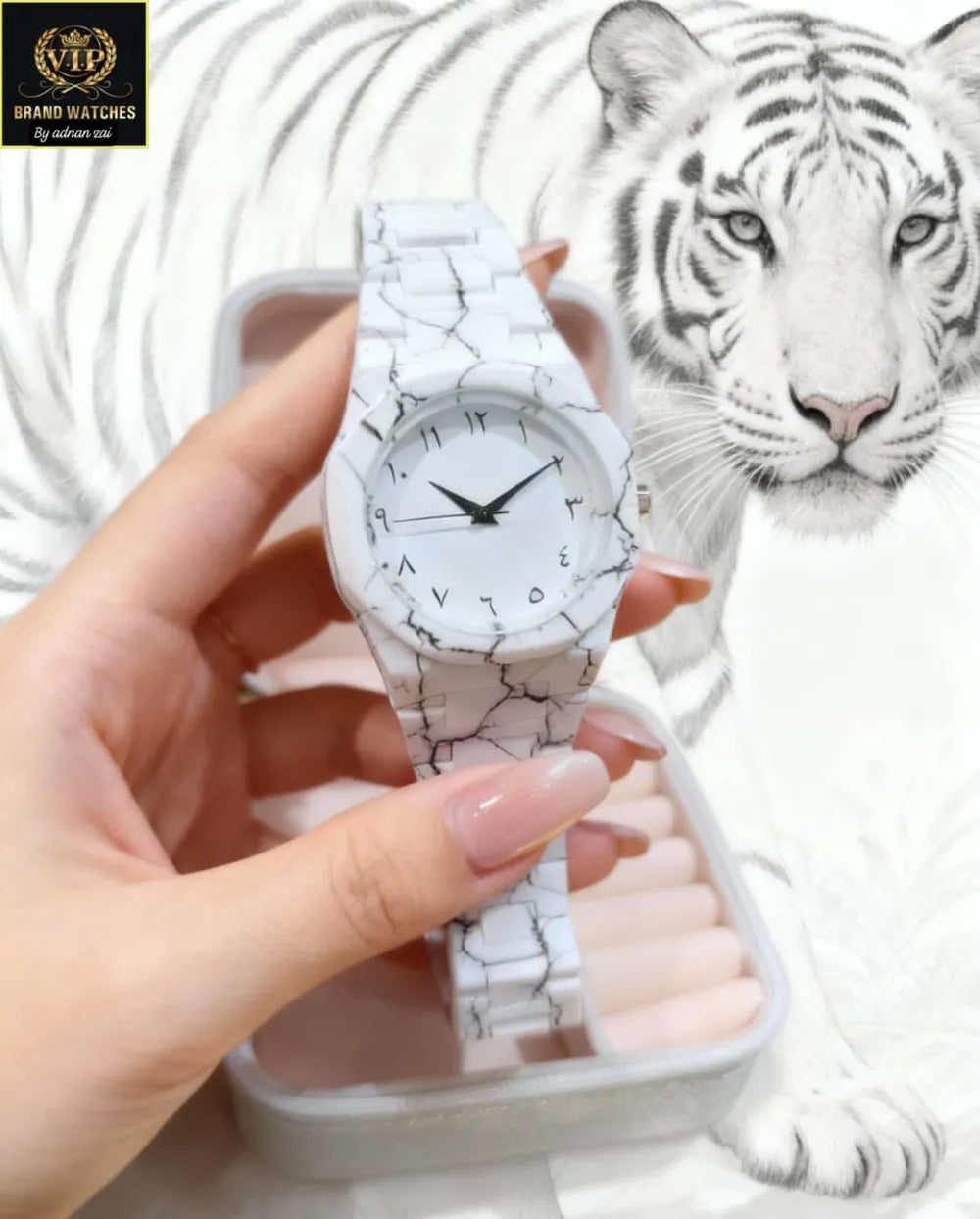 White Aura Watch – Elegant Luxury Look | Modern Stylish Wrist Watch
