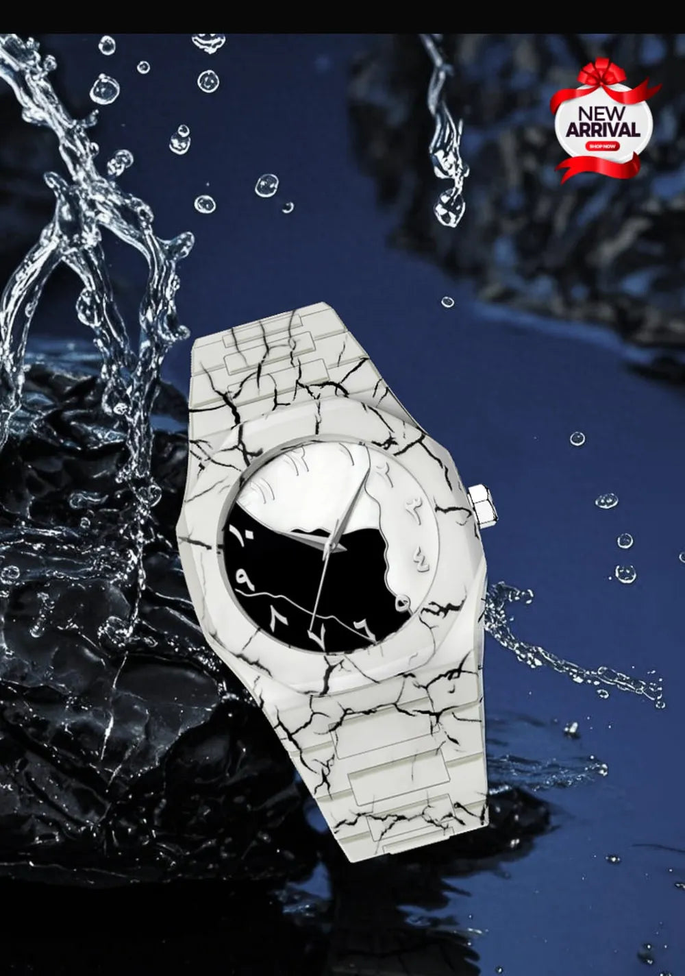 White Aura Watch – Elegant Luxury Look | Modern Stylish Wrist Watch