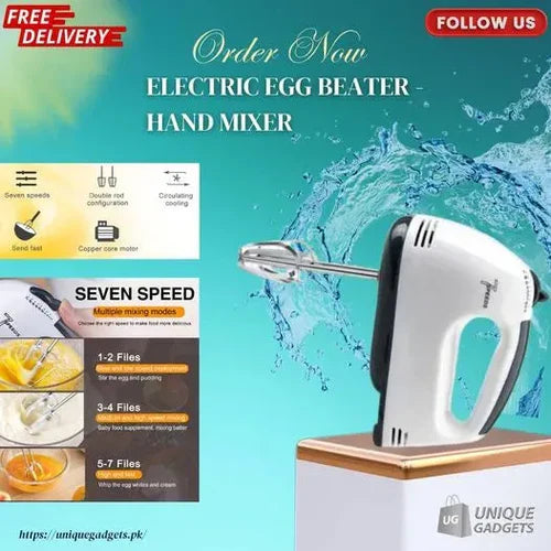 Electric Egg Beater Machine – Powerful Hand Mixer for Cake, Cookies & Baking