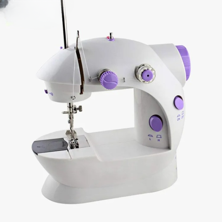 Portable Mini Dual-Speed Electric Sewing Machine with Foot Pedal & Accessory Kit