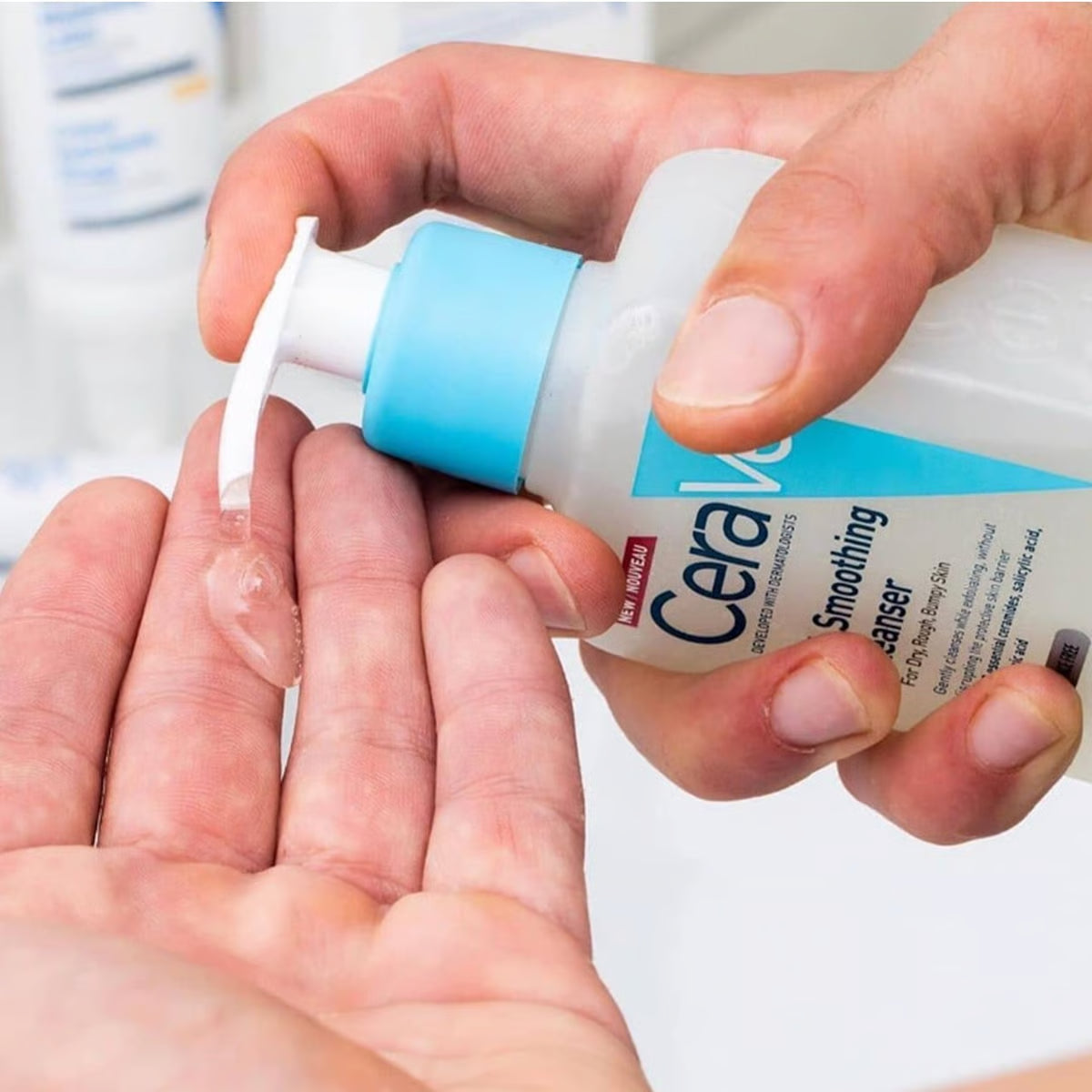CeraVe SA Smoothing Cleanser – Salicylic Acid Face & Body Wash for Rough & Bumpy Skin