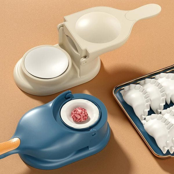 2-in-1 Manual Dumpling Maker & Dough Press – Portable Samosa & Gujiya Mould Tool