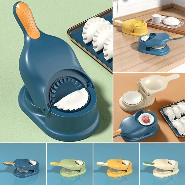 2-in-1 Manual Dumpling Maker & Dough Press – Portable Samosa & Gujiya Mould Tool