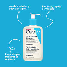 CeraVe SA Smoothing Cleanser – Salicylic Acid Face & Body Wash for Rough & Bumpy Skin