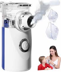 Portable Rechargeable Mesh Nebulizer Machine – Silent Handheld Inhaler for Adults & Kids | USB Dual Power