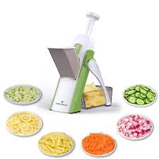 Safe Adjustable Mandoline Slicer – Multi-Purpose Vegetable Cutter, Kitchen Chopper & Manual Grater