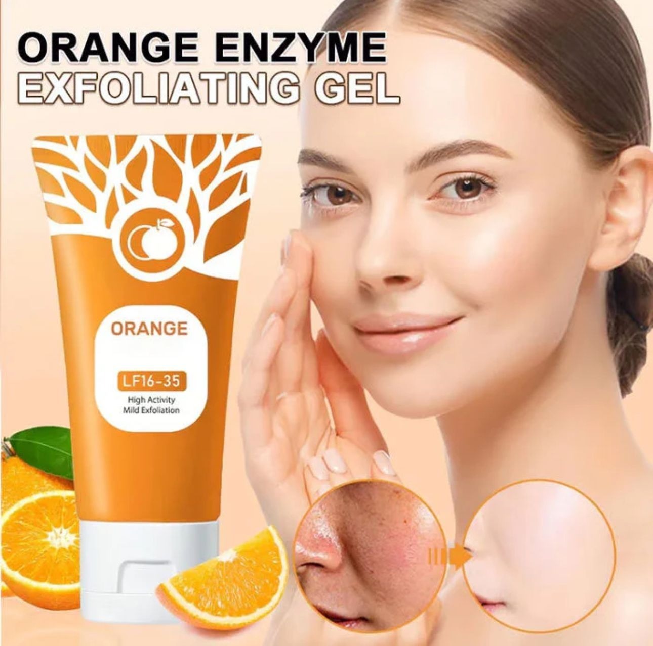 Orange Enzyme Exfoliating Gel – Gentle Peeling Gel for Bright & Smooth Skin