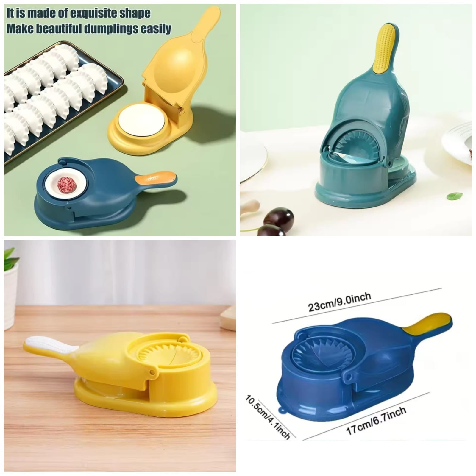 2-in-1 Manual Dumpling Maker & Dough Press – Portable Samosa & Gujiya Mould Tool