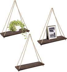 Pack of 3 Decorative Wall Hanging Shelves – Modern Wooden Display & Storage Shelves for Home Décor