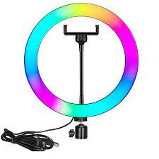 MJ33 RGB LED Soft Ring Light – Bright Illumination with Adjustable Colors