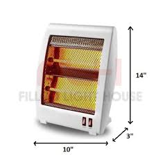 Electric Quartz Heater 800W – 2 Rod Electric Heater (Model HS-312)