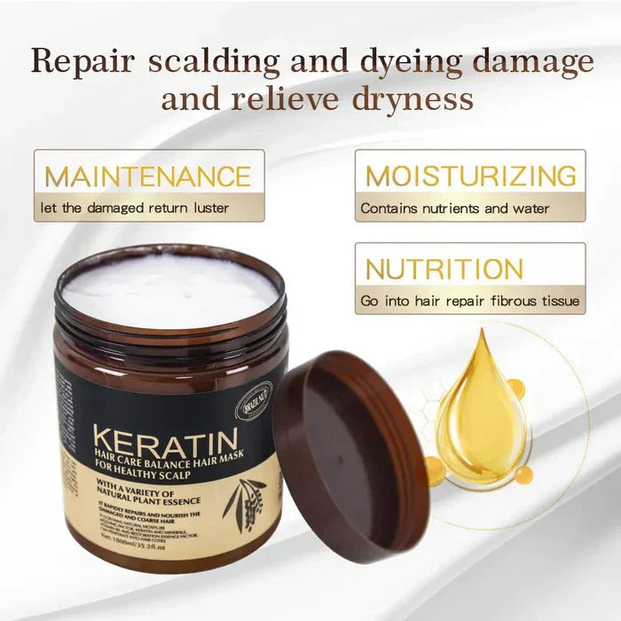 Keratin Hair Care Balance Mask & Treatment for Healthy Scalp – 500ml
