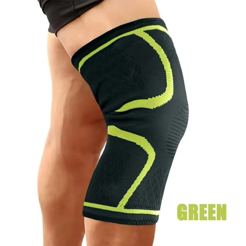 3D Waving Knee Support Brace – Elastic Compression Knee Pad for Pain Relief & Sports