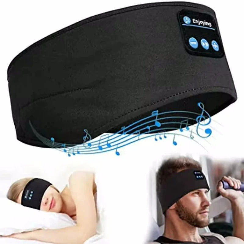 Bluetooth Sleeping Headband Headphones – Wireless Music Eye Mask for Sleep, Yoga & Travel