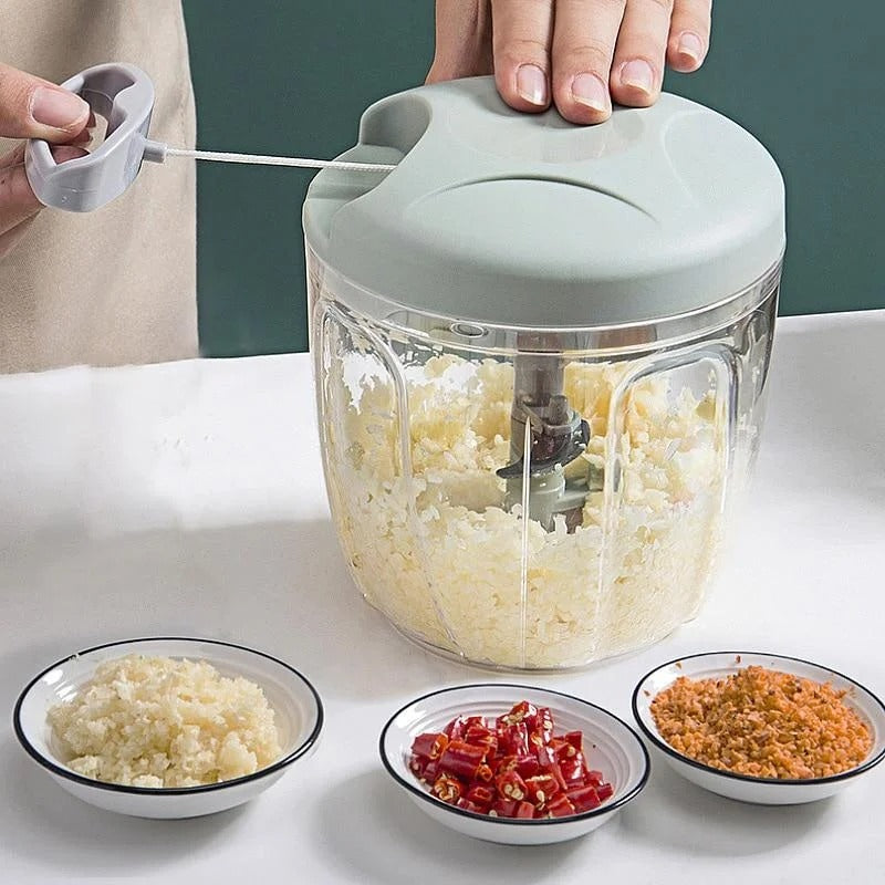 Mini Speedy Manual Chopper – Hand Press Vegetable & Onion Cutter