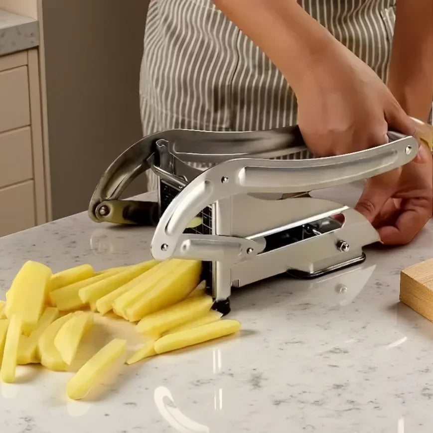 Stainless Steel French Fry Cutter – Vegetable & Potato Slicer