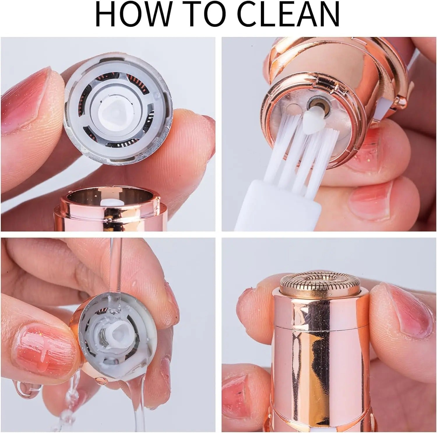 2-in-1 Rechargeable Electric Eyebrow & Body Hair Trimmer – Facial & Body Hair Removal