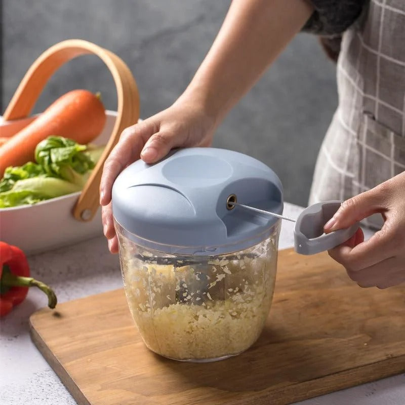 Mini Speedy Manual Chopper – Hand Press Vegetable & Onion Cutter