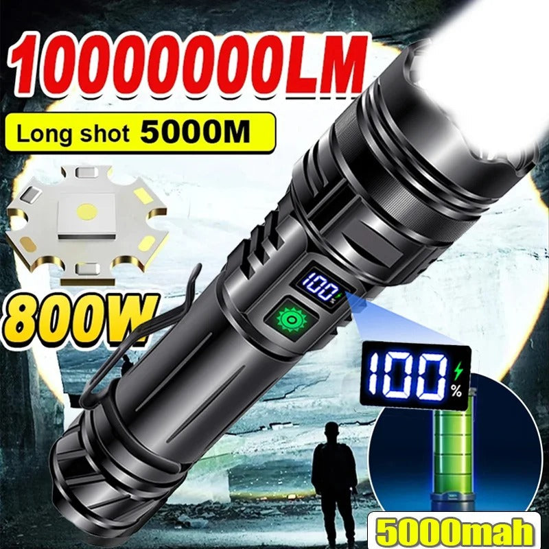 Original P90 Torch | 2 Kilometer Range High-Power LED Flashlight | Imported