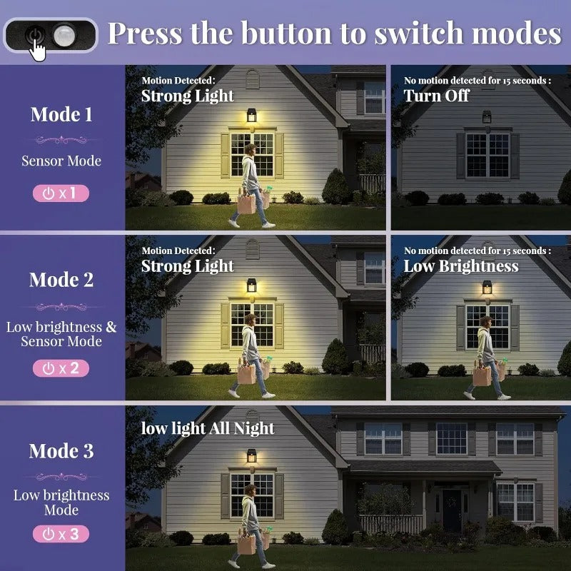 CALLISTA LED Solar Wall Lamp β Outdoor Waterproof Up & Down Light for Garden, Stairs & Fence