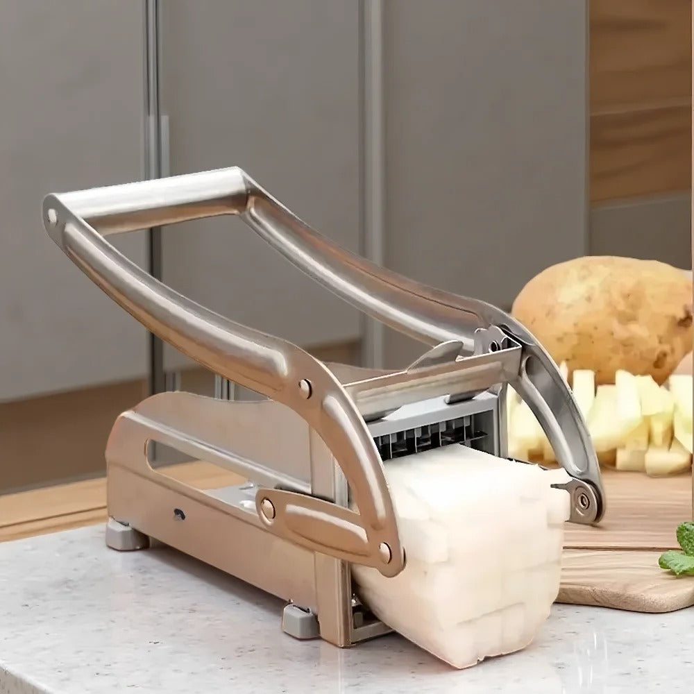 Stainless Steel French Fry Cutter – Vegetable & Potato Slicer