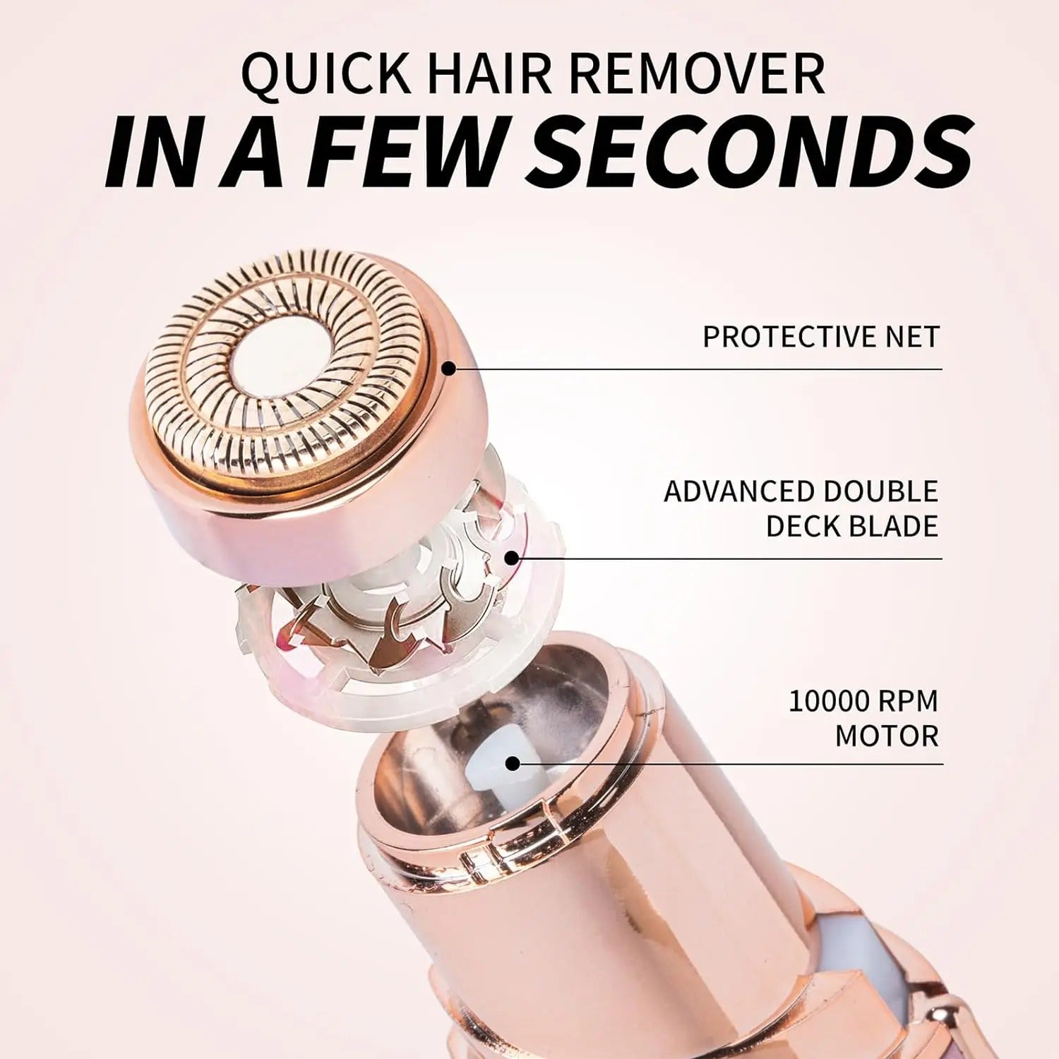 2-in-1 Rechargeable Electric Eyebrow & Body Hair Trimmer – Facial & Body Hair Removal