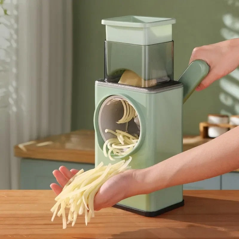 3 in 1 Manual Vegetable Slicer Roller – Multifunction Kitchen Cutter
