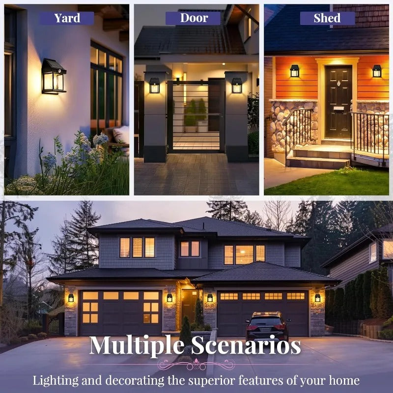 CALLISTA LED Solar Wall Lamp β Outdoor Waterproof Up & Down Light for Garden, Stairs & Fence