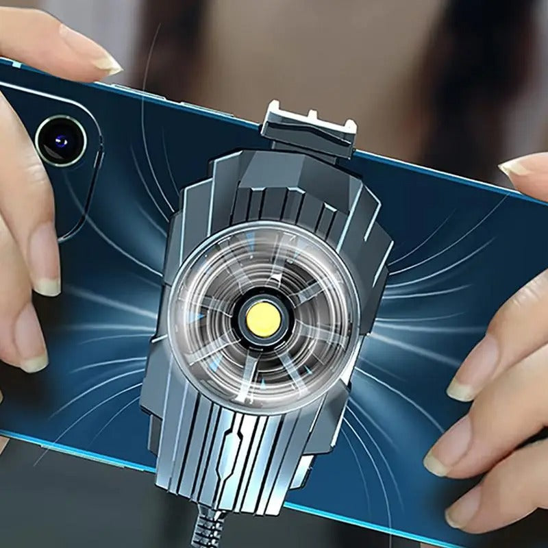 S-72 Portable Mobile Phone Cooling Fan with LED Light | USB Mini Fan for Smartphones