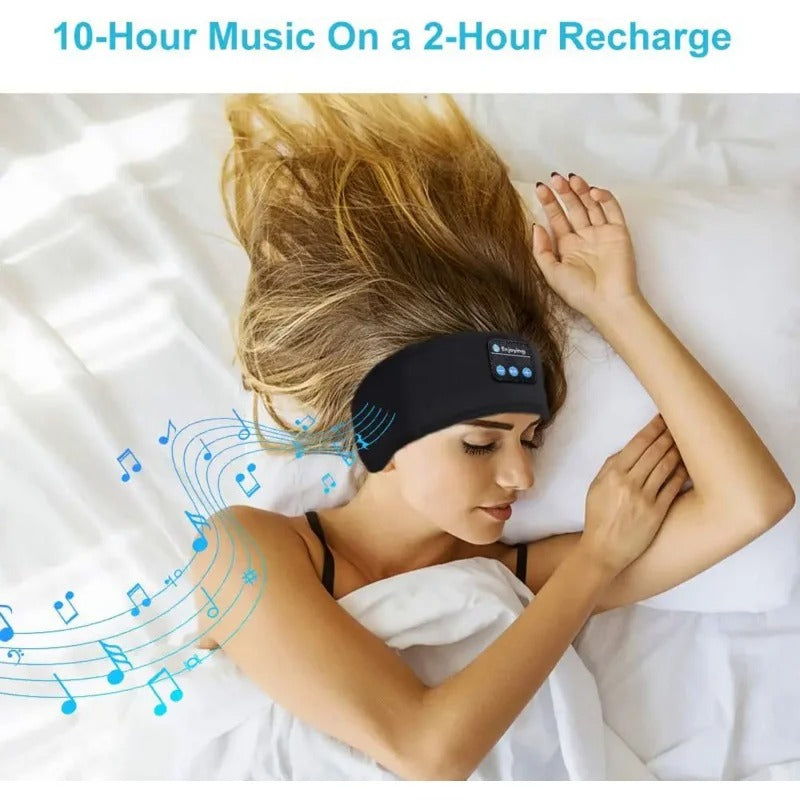 Bluetooth Sleeping Headband Headphones – Wireless Music Eye Mask for Sleep, Yoga & Travel
