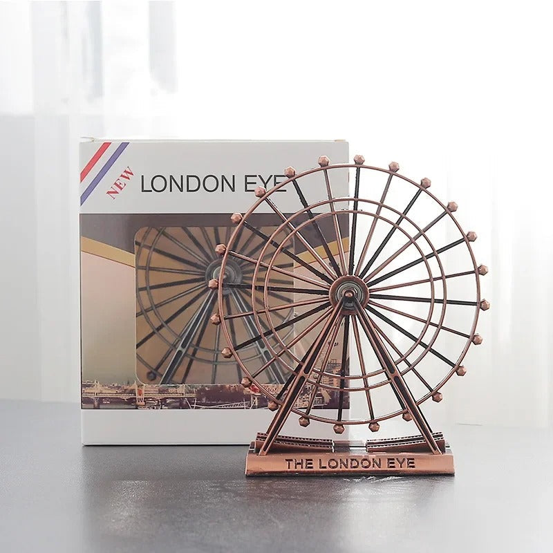 Hot Sell London Eye Metal Décor – European Style Iron Decorative Showpiece for Home & Office