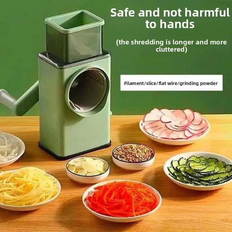 3 in 1 Manual Vegetable Slicer Roller – Multifunction Kitchen Cutter