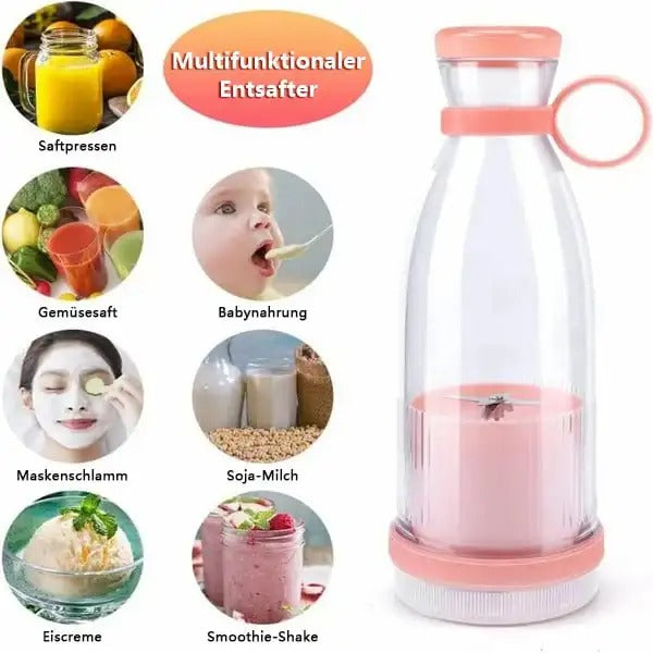 Mini Electric Juicer – Portable USB Rechargeable Juice Blender