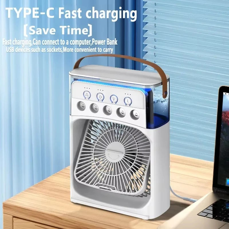 Mini Portable Air Conditioner & AC Fan – Personal Cooling Fan for Office & Room