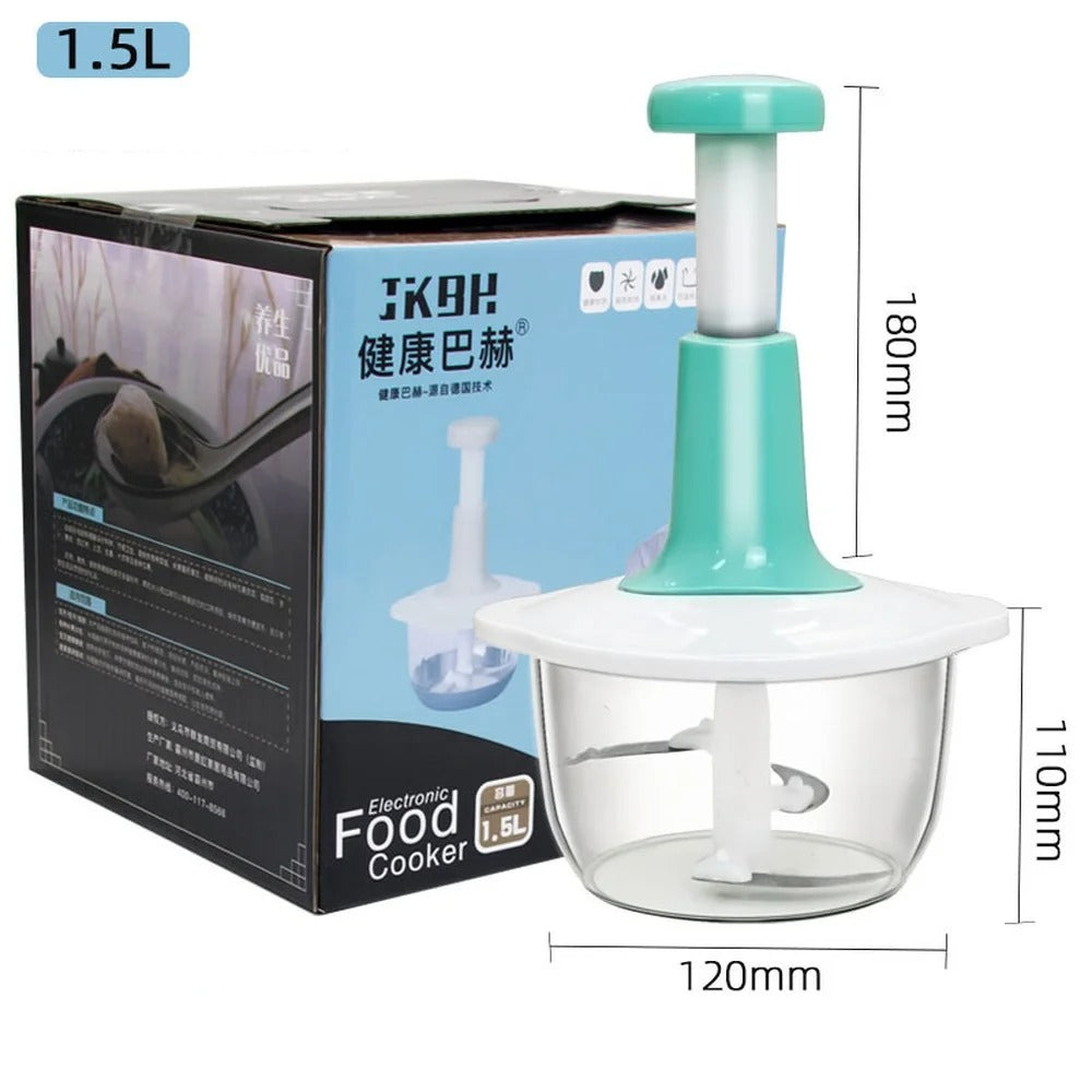 Manual Hand Food Chopper – Multi-Purpose Vegetable, Onion & Fruit Cutter