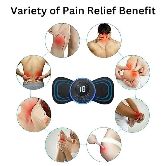 Wireless EMS Mini Body Massager – Rechargeable Muscle Relaxer